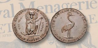 1801 Pidcock Exhibition token for CNG sale