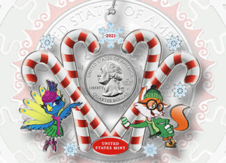 Mint Holiday ornaments Available Oct. 13