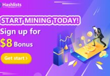 Register and get $8 bonus, one of the best cloud mining of 2022