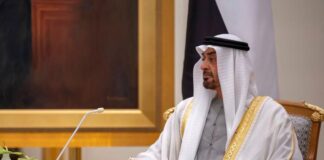 Mohammed bin Zayed, officially President of the United Arab Emirates