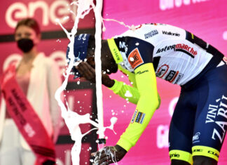 Tour of Italy: Injured in one eye by a cork of prosecco, Eritrean Biniam Girmay abandons