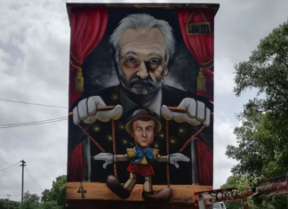 In Avignon, an anti-Semitic fresco representing Jacques Attali and Emmanuel Macron erased by the authorities