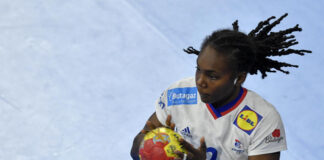 Méline Nocandy, the conductor of Metz Handball