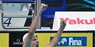Swimming: Léon Marchand wins his first world championship title in the 400m medley