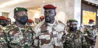 In Guinea, muscular arrest of several members of a collective