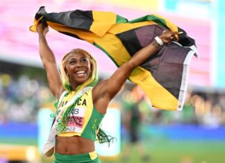 World Athletics Championships: Jamaicans complete treble in 100m