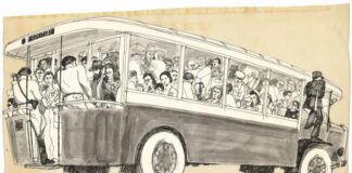 The Vél’ d’Hiv roundup seen through Cabu’s pen