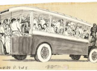 The Vél’ d’Hiv roundup seen through Cabu’s pen